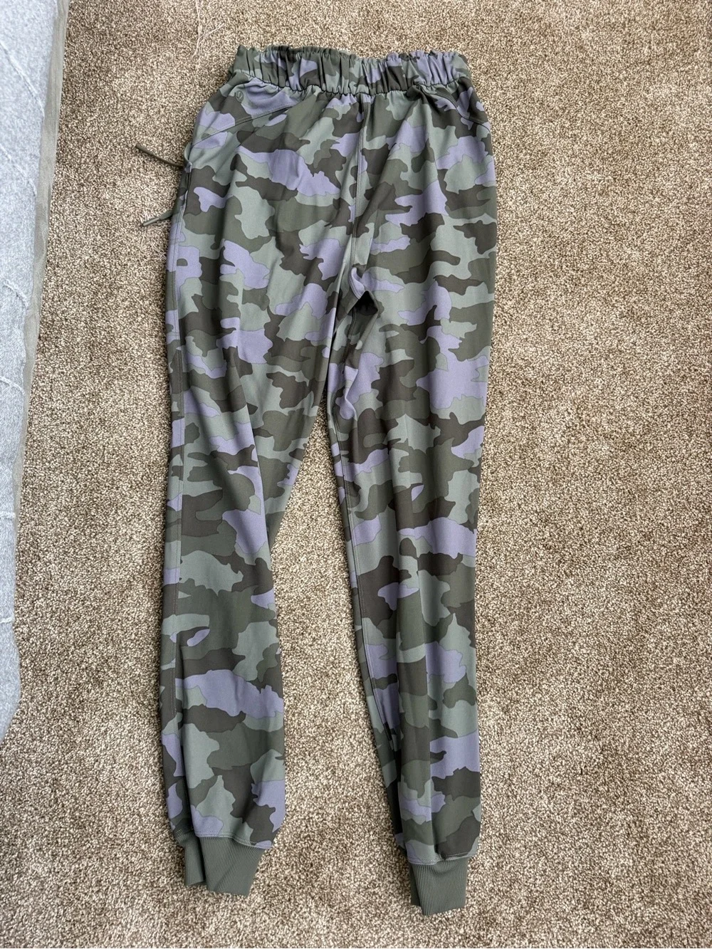 lululemon athletica Green and Purple Camo Joggers